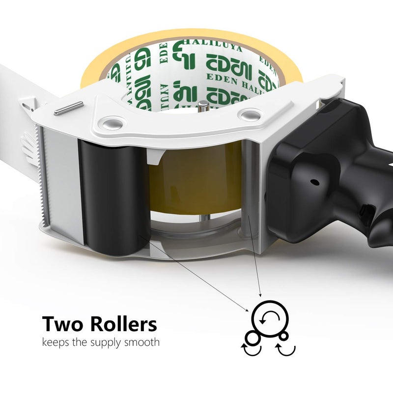 PROSUN Fast Reload 2 Inch Tape Gun Dispenser Packing Packaging Sealing Cutter TG01 (TG01-WHT) - Image 5